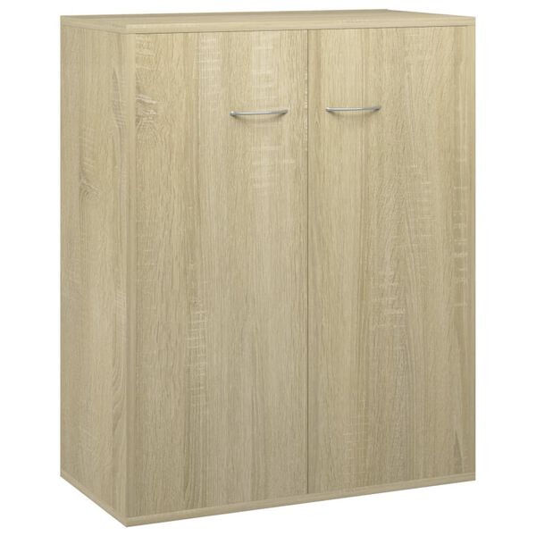 800732 vidaXL Sideboard Sonoma Oak 60x30x75 cm Chipboard
