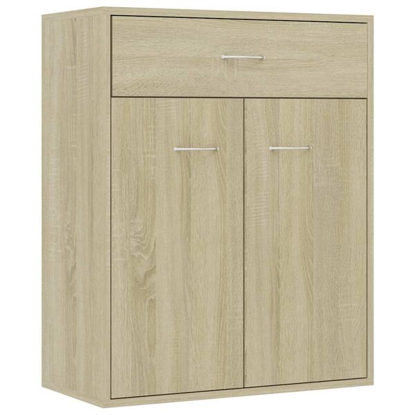 800714 vidaXL Sideboard Sonoma Oak 60x30x75 cm Chipboard