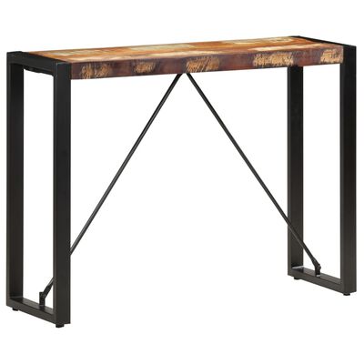 vidaXL Консольний стіл 110x35x76 см Масив відновленої деревини