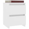 800514 vidaXL Bedside Cabinets 2 pcs White 30x30x40 cm Chipboard