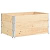 vidaXL Палетні Борти 3 шт 80x120 см Масив Сосни