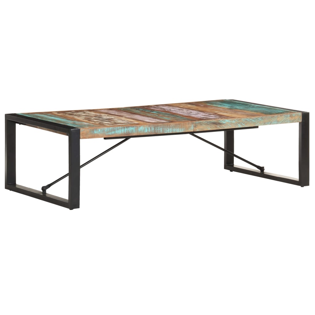 vidaXL Журнальний столик 140x70x40 см Масив відновленої деревини
