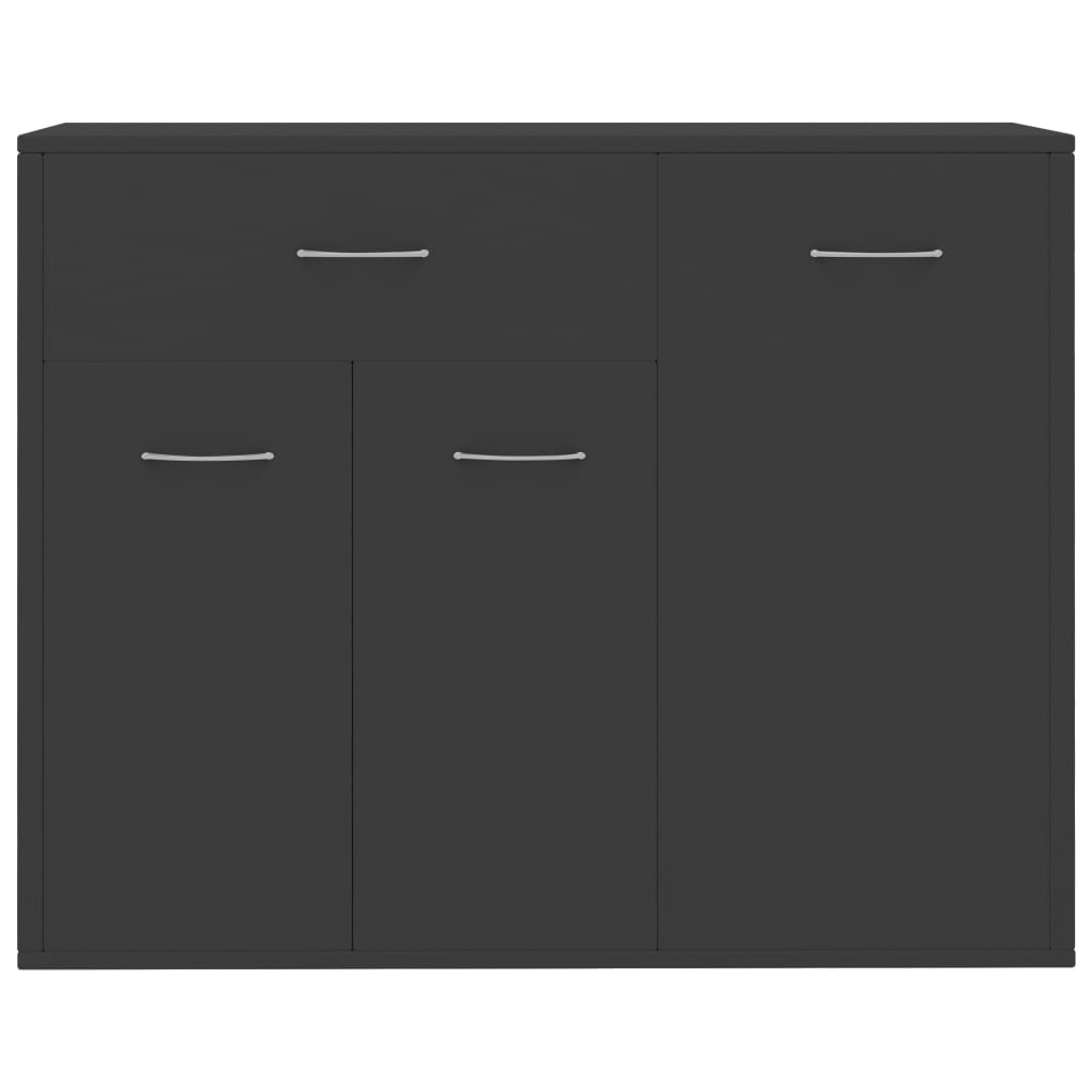 800677 vidaXL Sideboard Grey 88x30x70 cm Chipboard