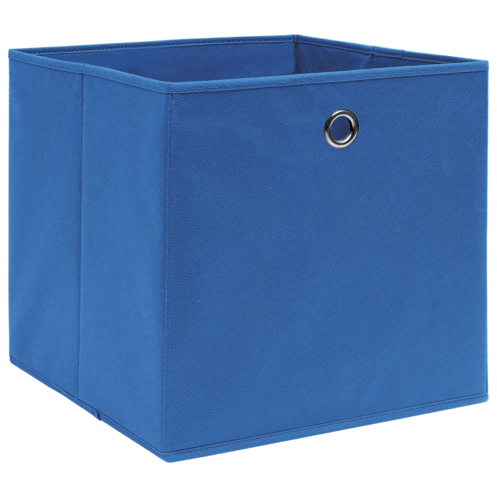 vidaXL Коробки для Зберігання 10 шт Синій 32x32x32 см Тканина
