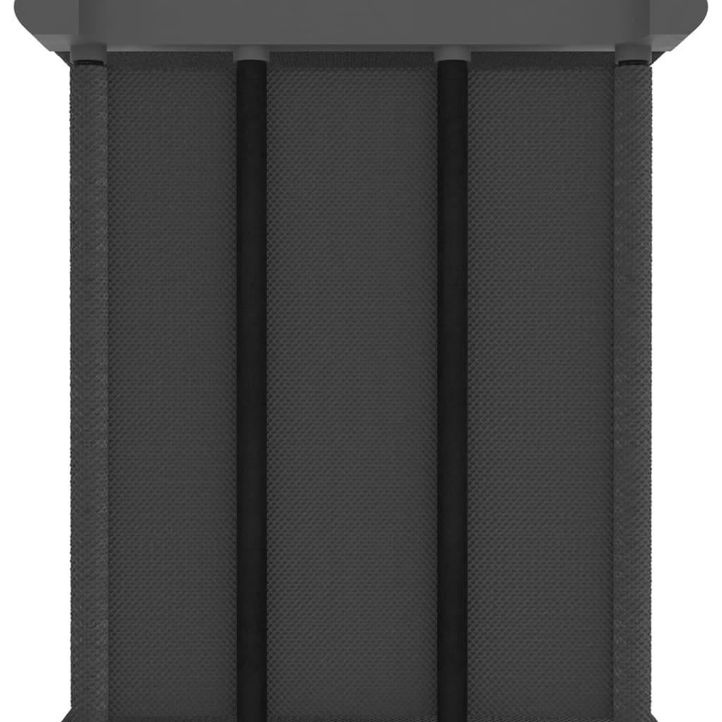 vidaXL Вітрина з 6 кубічними відділеннями Сірий 103x30x72,5 см Тканина