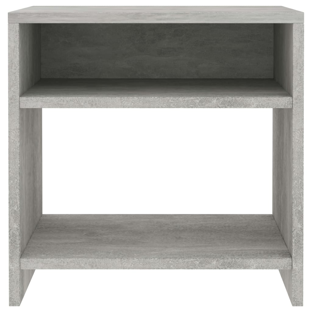 800017 vidaXL Bedside Cabinet Concrete Grey 40x30x40 cm Chipboard