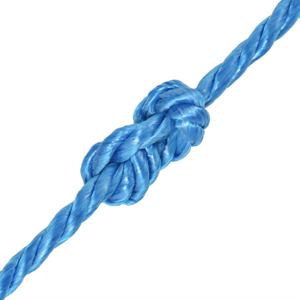 vidaXL Скручена Мотузка Синій 500 м 10 мм Поліпропілен