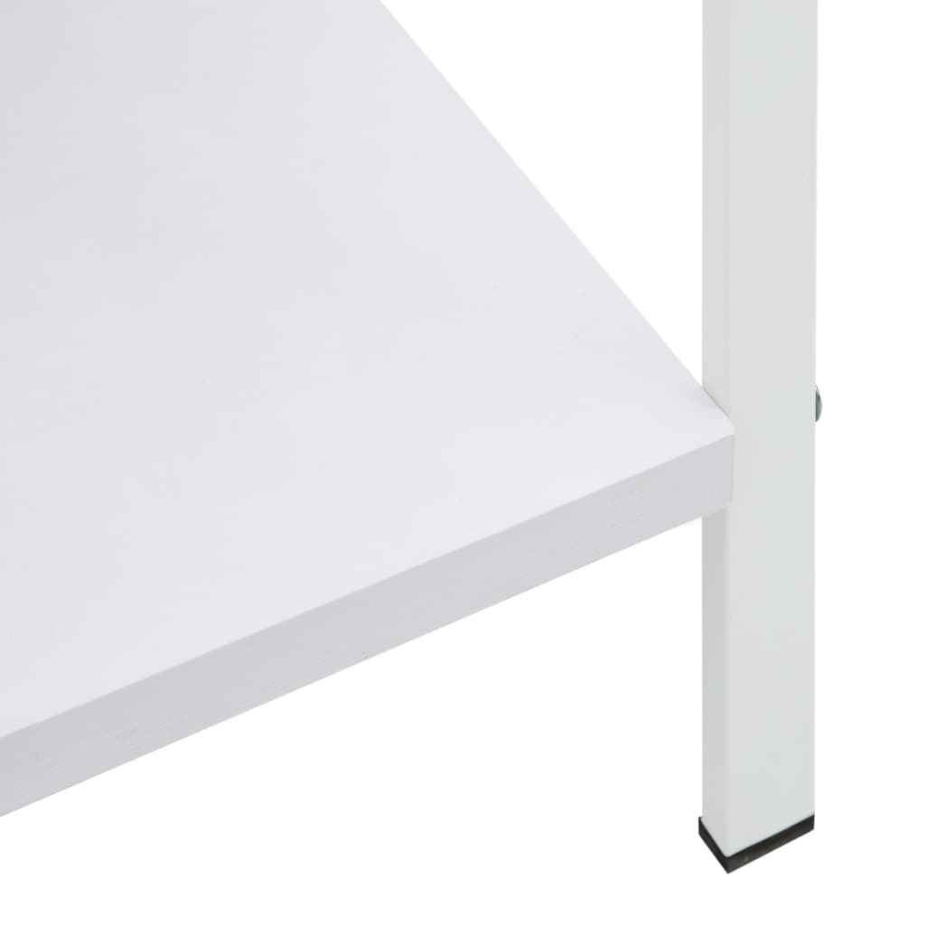 288228 vidaXL 5-Layer Book Shelf White 60x27,6x158,5 cm Chipboard