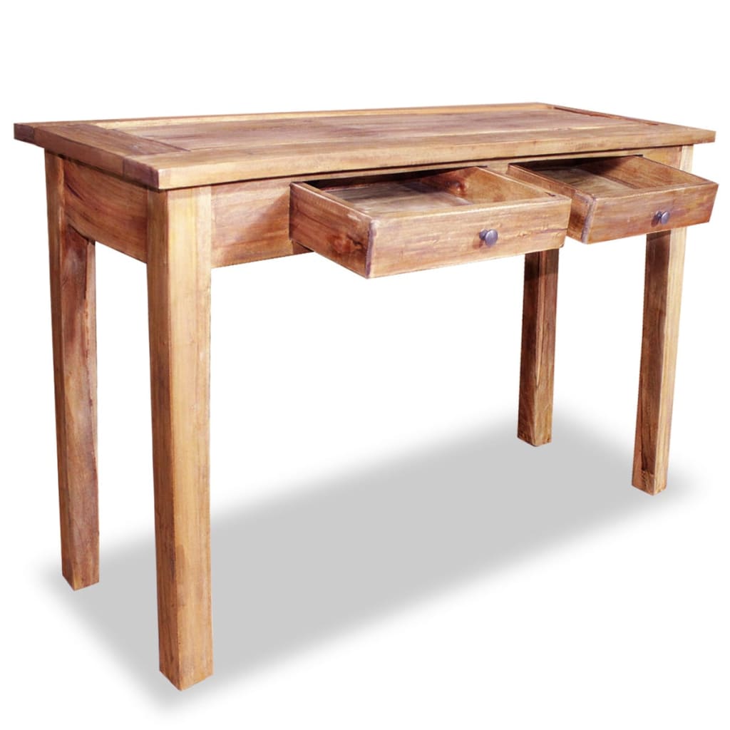 vidaXL Консольний стіл 123x42x75 см Масив відновленої деревини