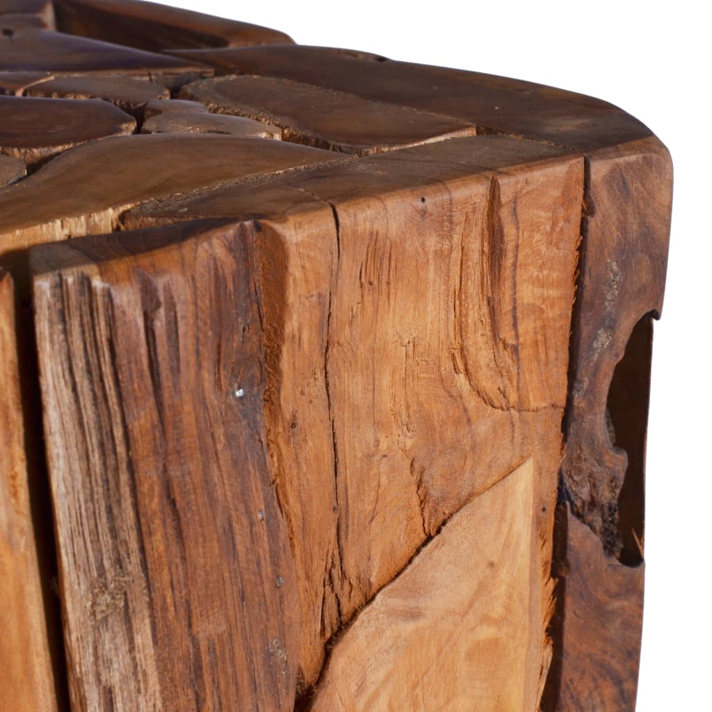 vidaXL Приставний столик 30x30x80 см Масив тикового дерева