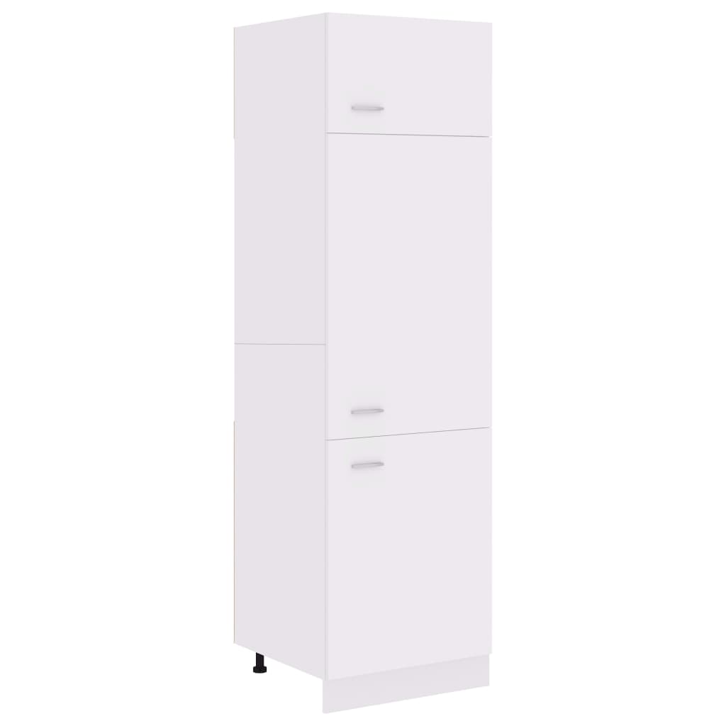 vidaXL Шафа для холодильника Білий 60x57x207 см ДСП