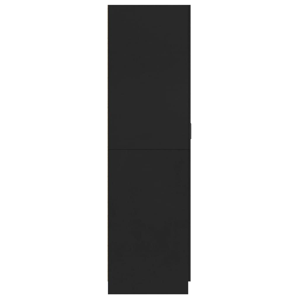 vidaXL Шафа для одягу Чорний 80x52x180 см ДСП