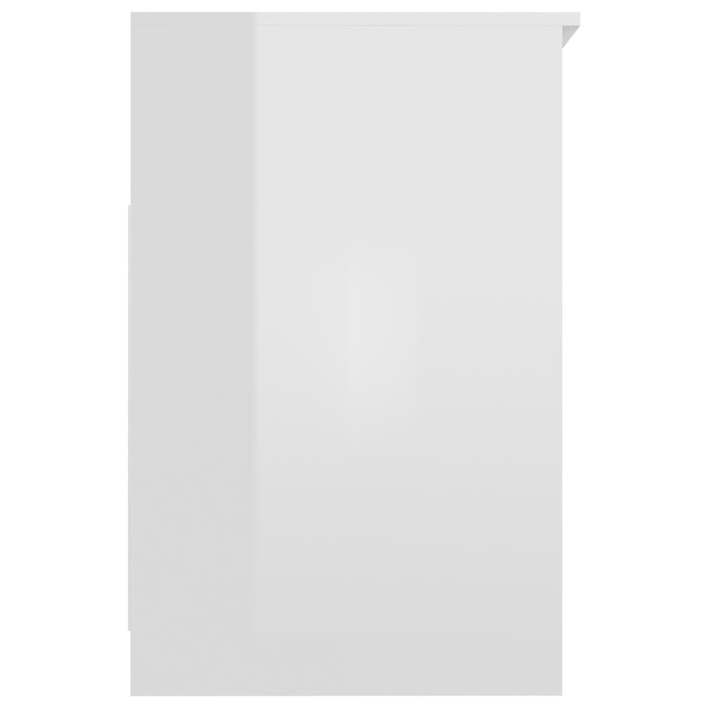 vidaXL Шафа з шухлядами Глянцевий білий 40x50x76 см Деревні пластики