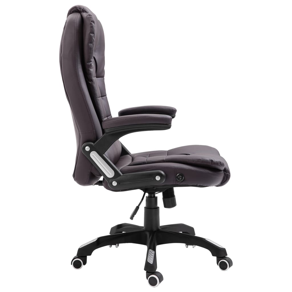 vidaXL Офісне крісло Коричневий Штучна шкіра