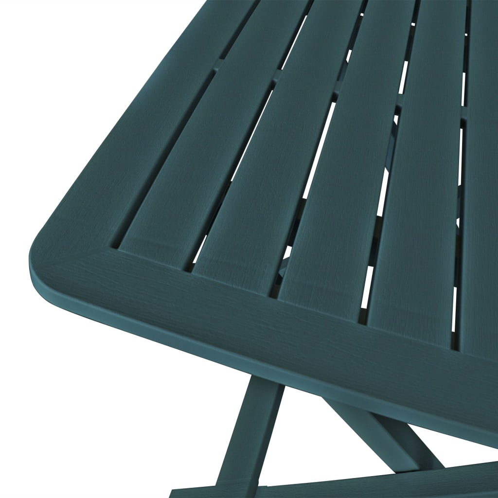 vidaXL Комплект розкладних меблів для бістро 3 од. Зелений Пластик