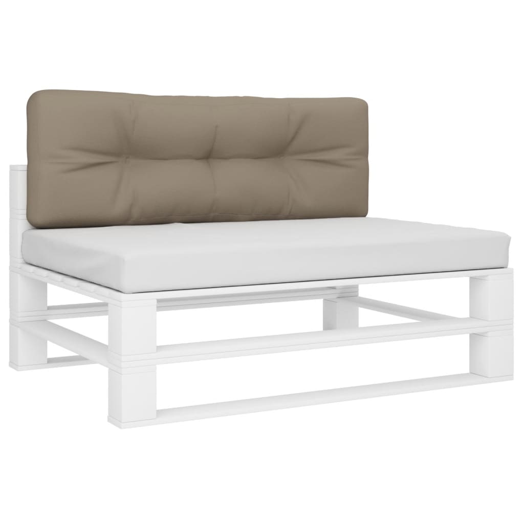 vidaXL Подушка для дивана з піддонів Сіро-коричневий 120x40x10 см