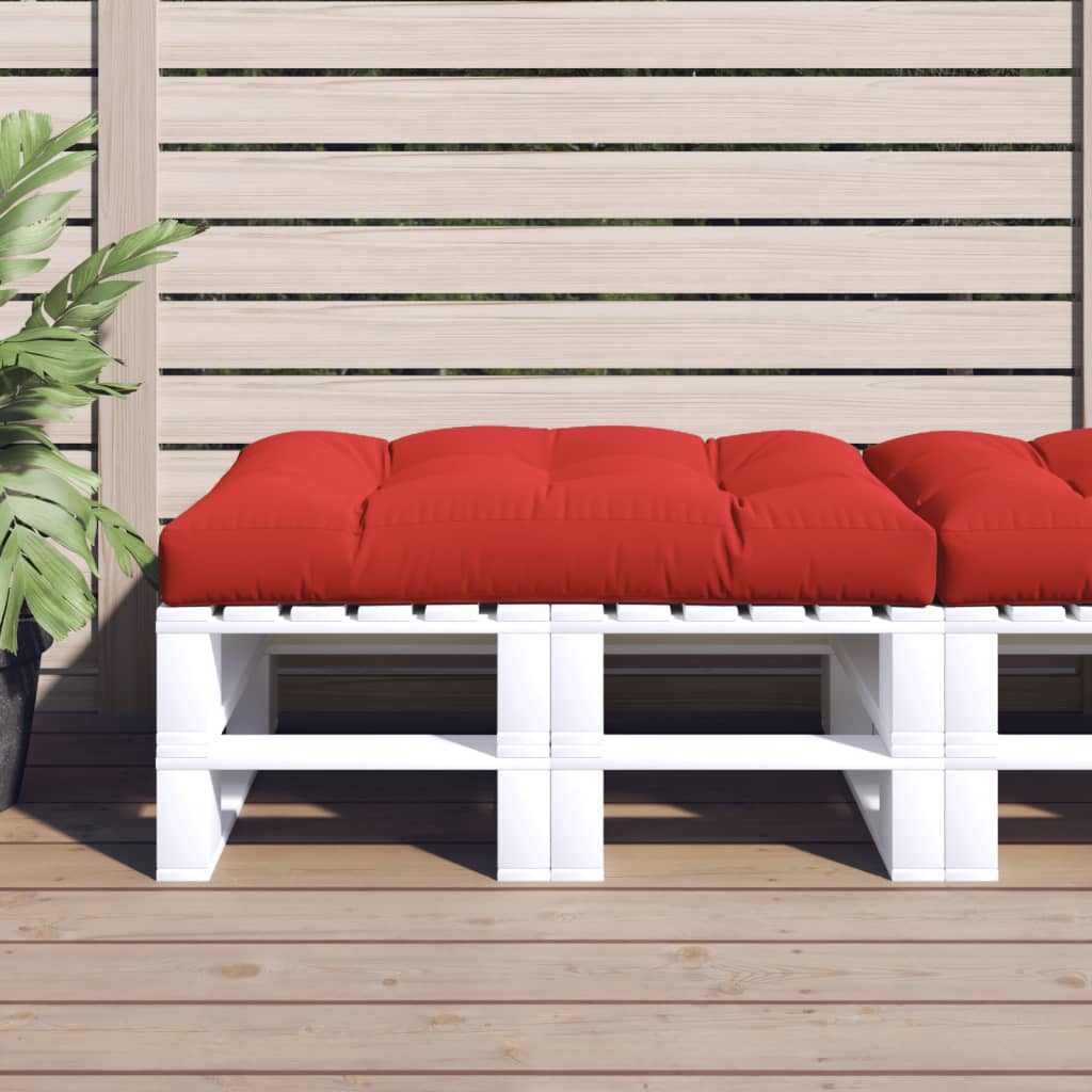 vidaXL Подушка для дивана з піддонів Червоний 120x80x10 см