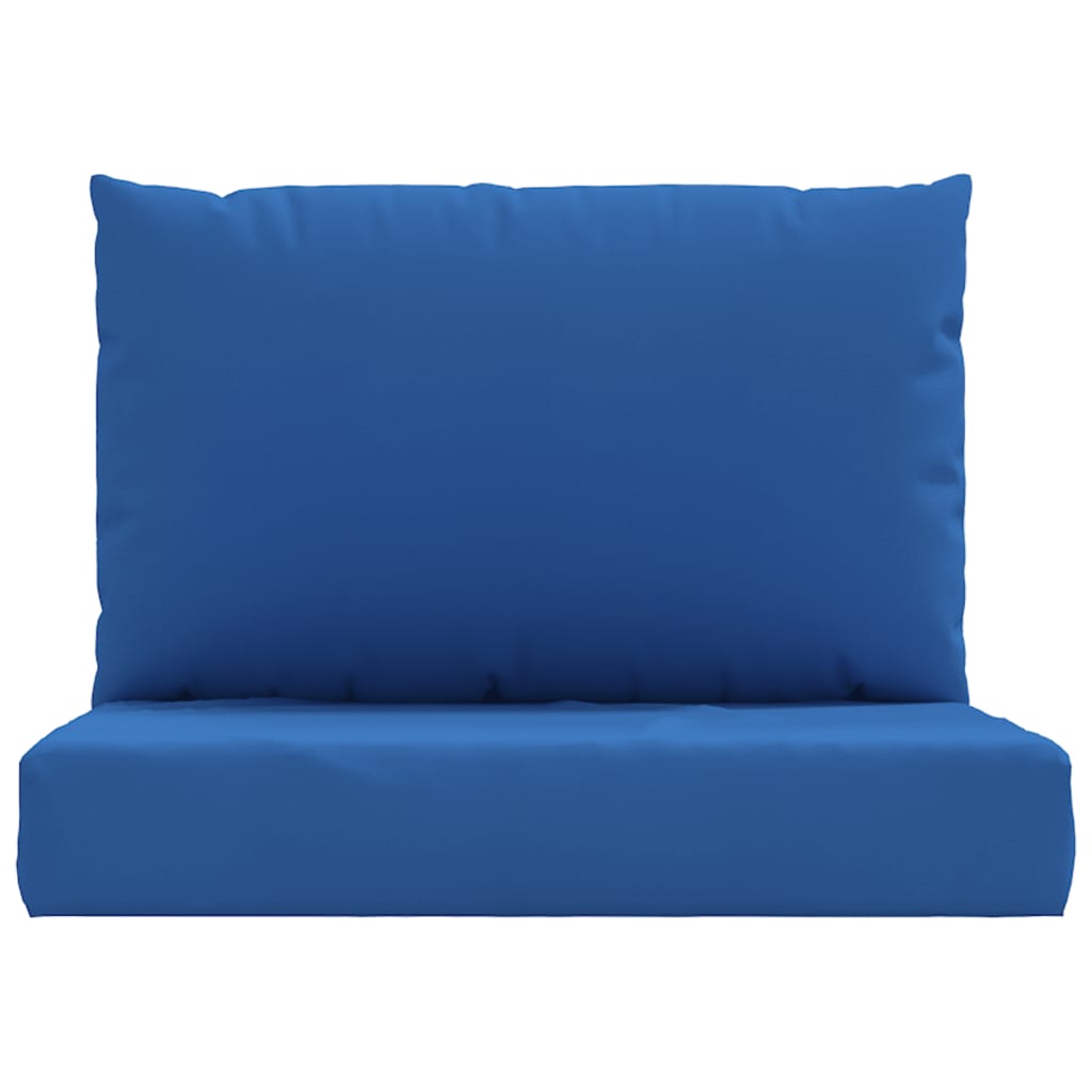 vidaXL Подушки для дивана з піддонів 2 шт Синій Тканина