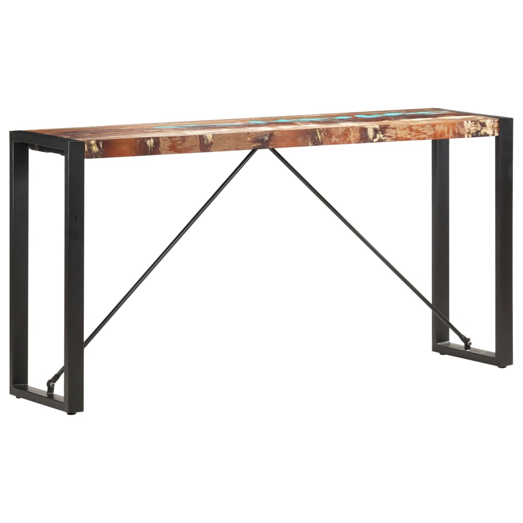 vidaXL Консольний стіл 150x35x76 см Масив відновленої деревини