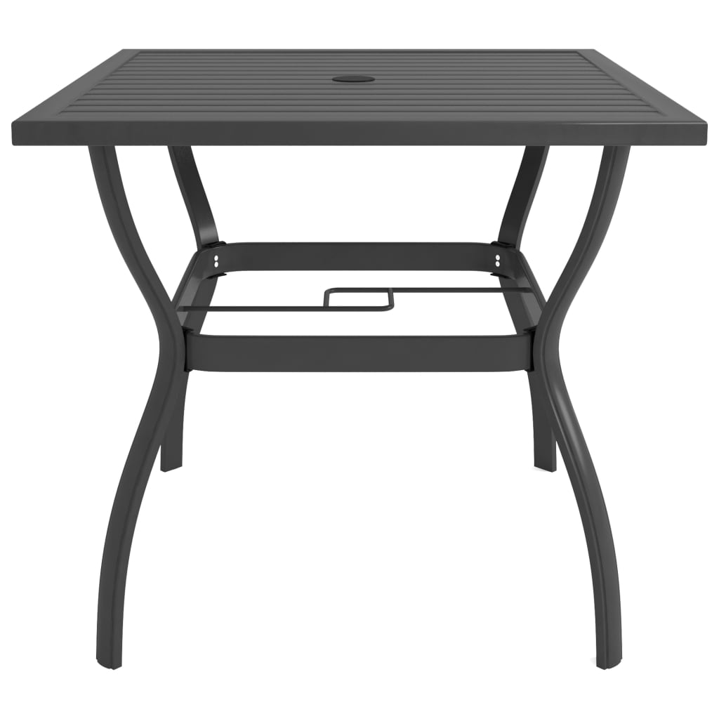vidaXL Садовий Стіл Антрацит 81,5x81,5x72 см Сталь