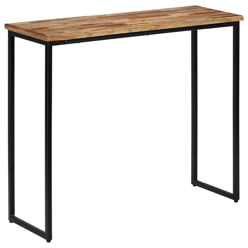 vidaXL Консольний стіл 90х30х76 см Масив відновленої тикової деревини