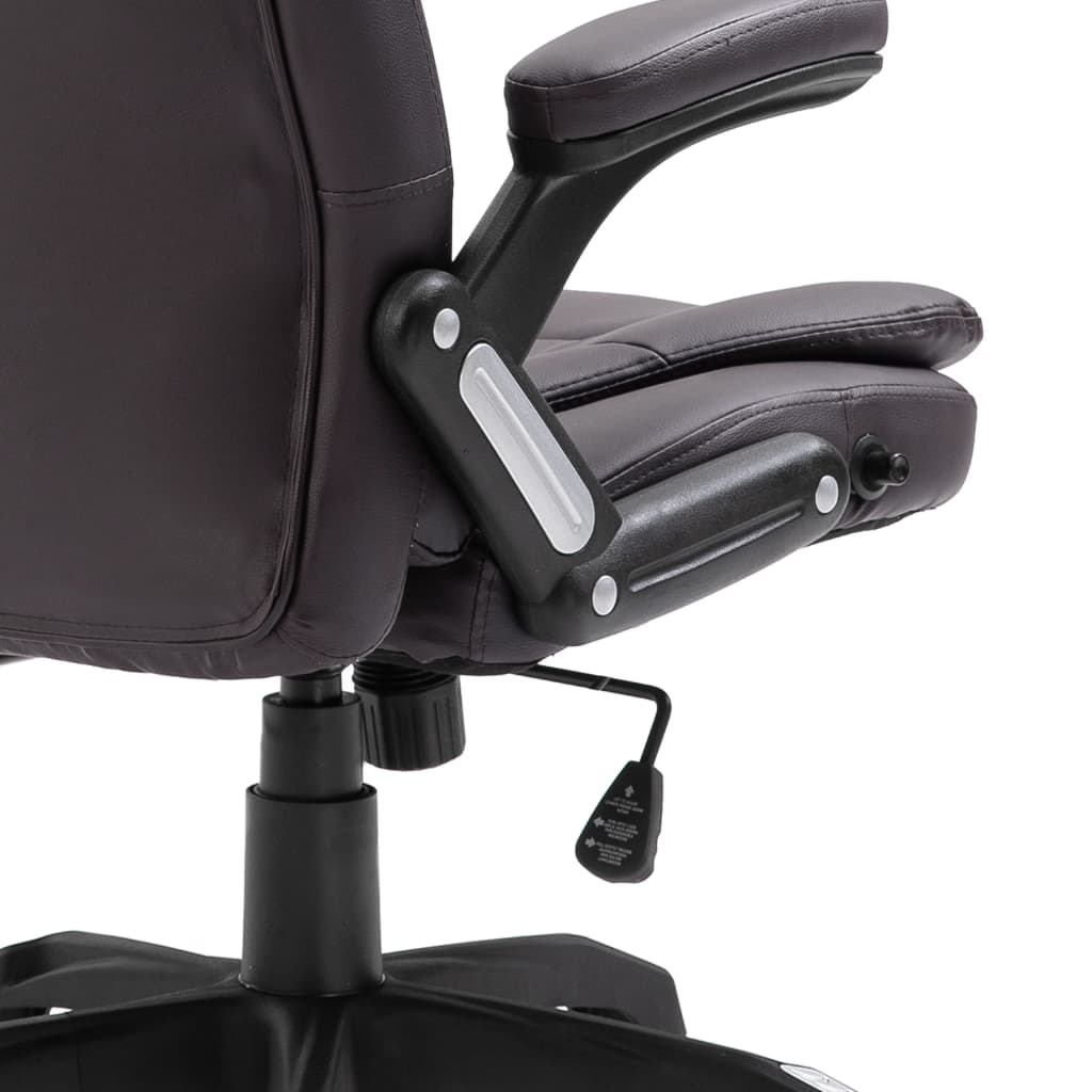 vidaXL Офісне крісло Коричневий Штучна шкіра