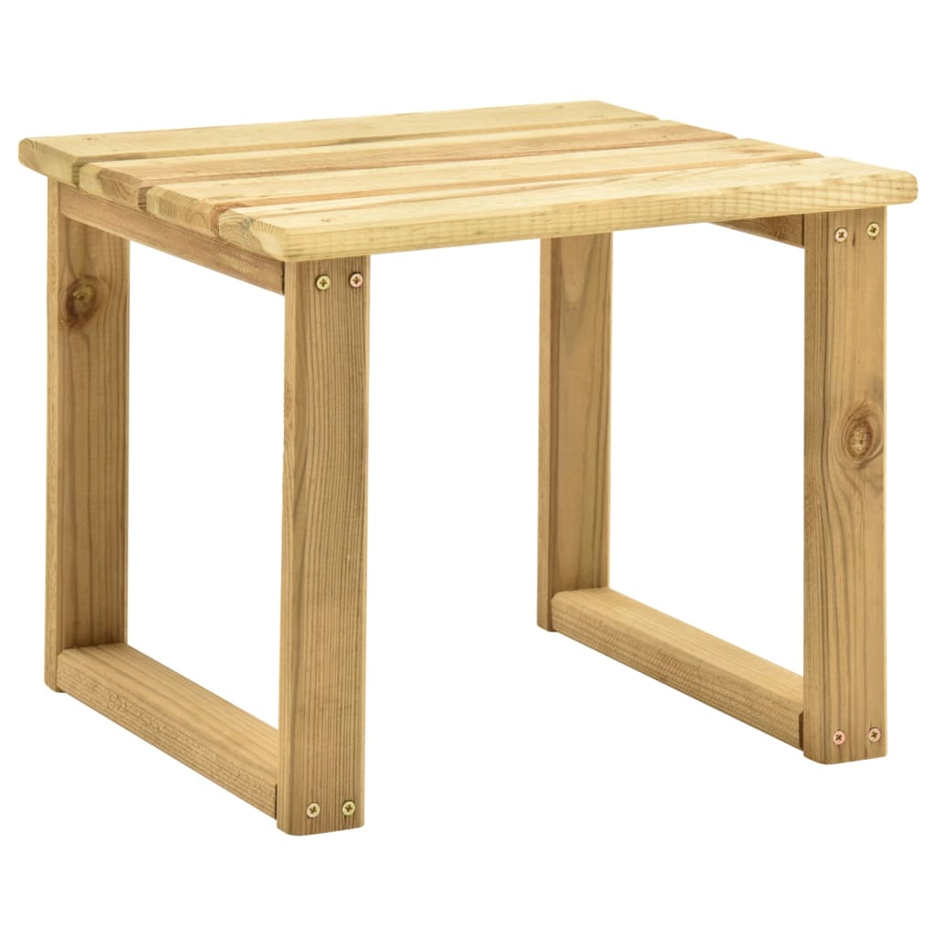 vidaXL Садовий шезлонг зі столиком Просочена соснова деревина