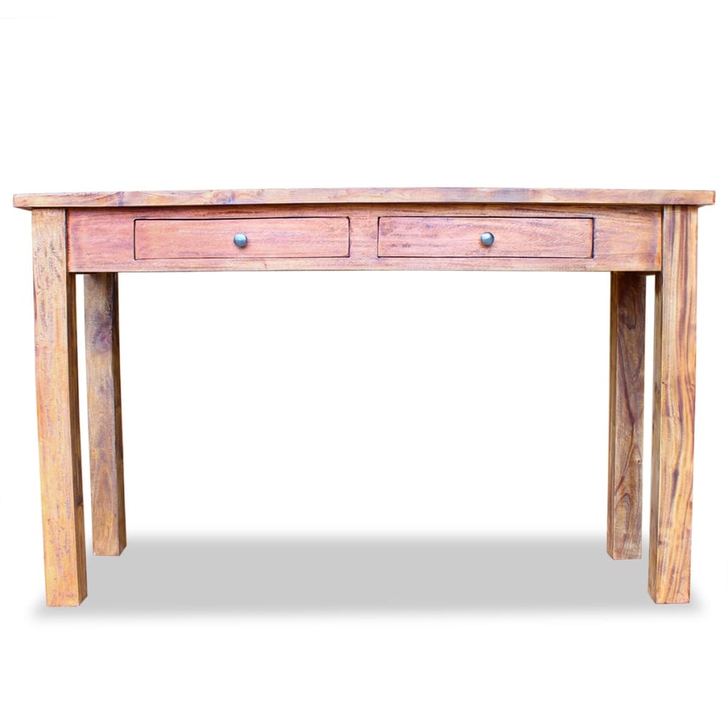 vidaXL Консольний стіл 123x42x75 см Масив відновленої деревини