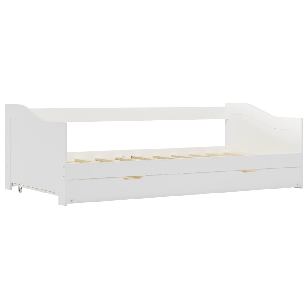 vidaXL Висувний каркас для дивана-ліжка Білий 90х200 см Сосна
