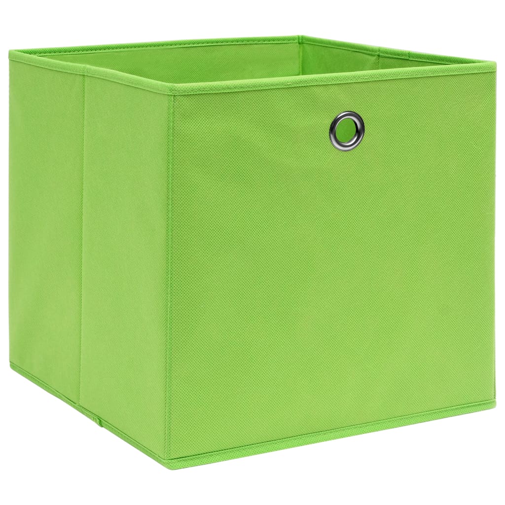 vidaXL Коробки для Зберігання 4 шт Зелений 32x32x32 см Тканина