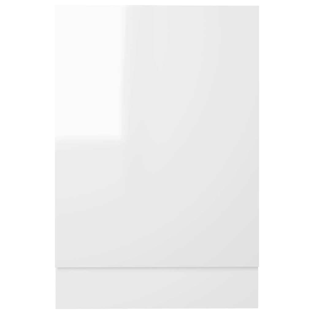 vidaXL Панель для Посудомийної Машини Глянцевий Білий 45x3x67 см ДСП