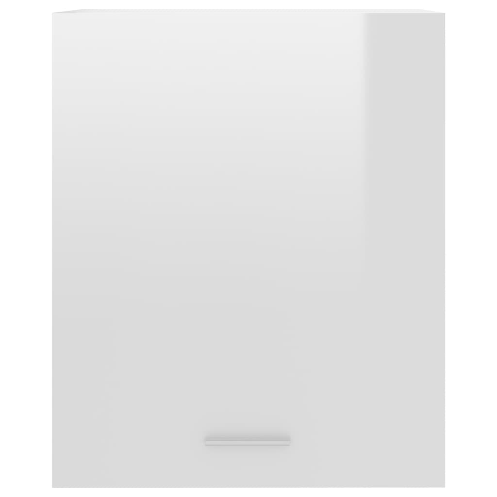 801265 vidaXL Hanging Cabinet High Gloss White 50x31x60 cm Chipboard