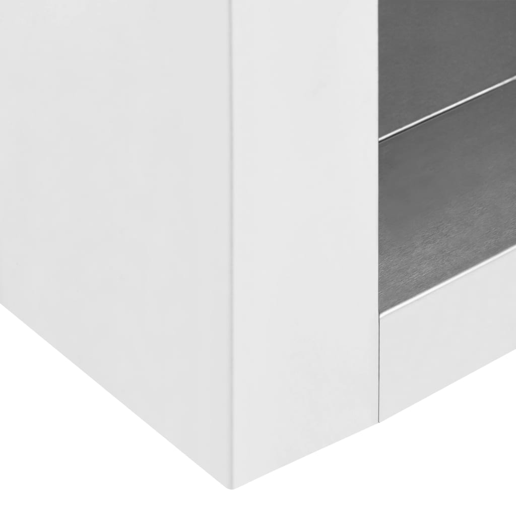 vidaXL Настінна кухонна шафа 120x40x50 см Нержавіюча сталь
