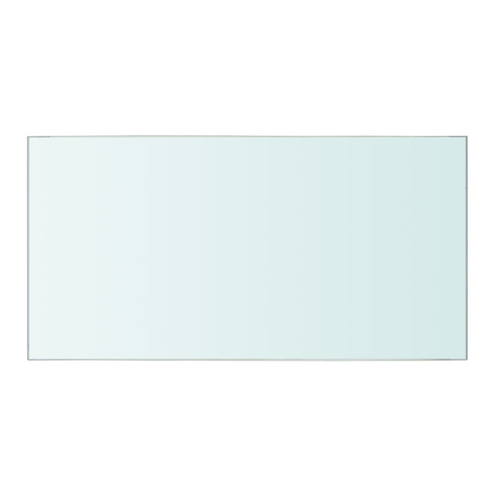 vidaXL Скляна панель для полиці Прозорий 40х20 см