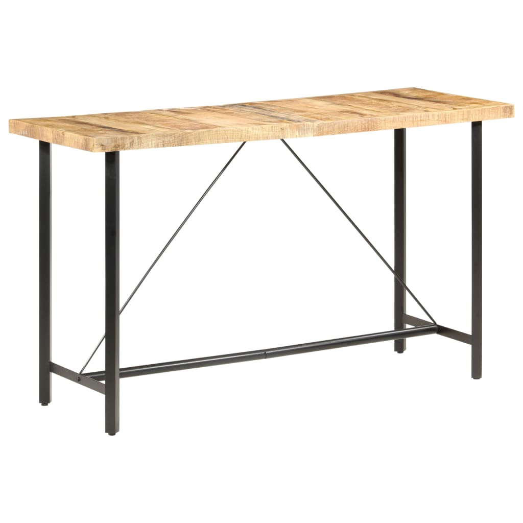 vidaXL Барний стіл 180x70x107 см Необроблена мангова деревина
