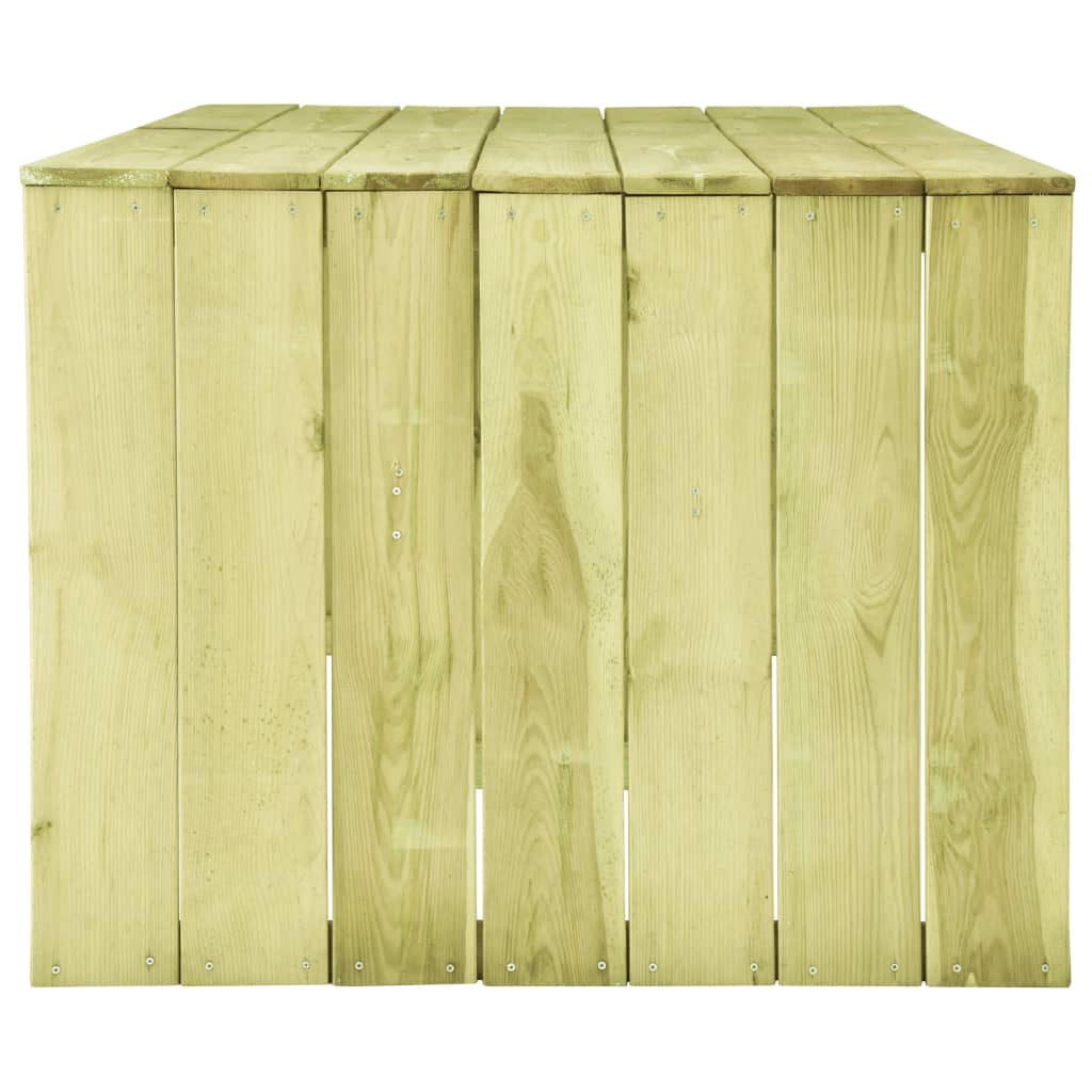 vidaXL Садовий стіл 220x101,5x80 см Просочена соснова деревина