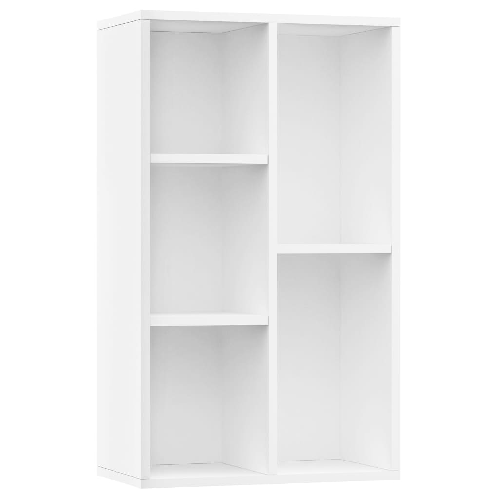 800162 vidaXL Book Cabinet/Sideboard White 50x25x80 cm Chipboard