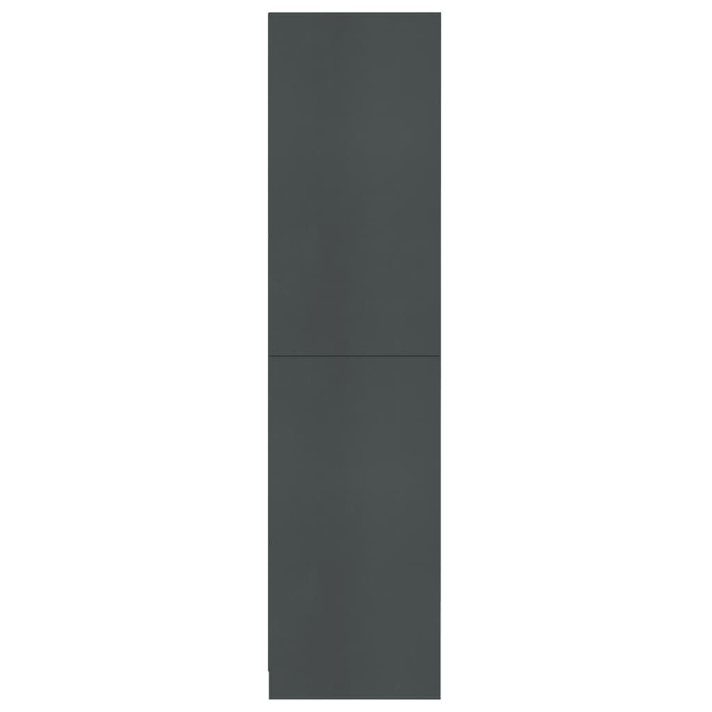 800227 vidaXL Wardrobe Grey 100x50x200 cm Chipboard
