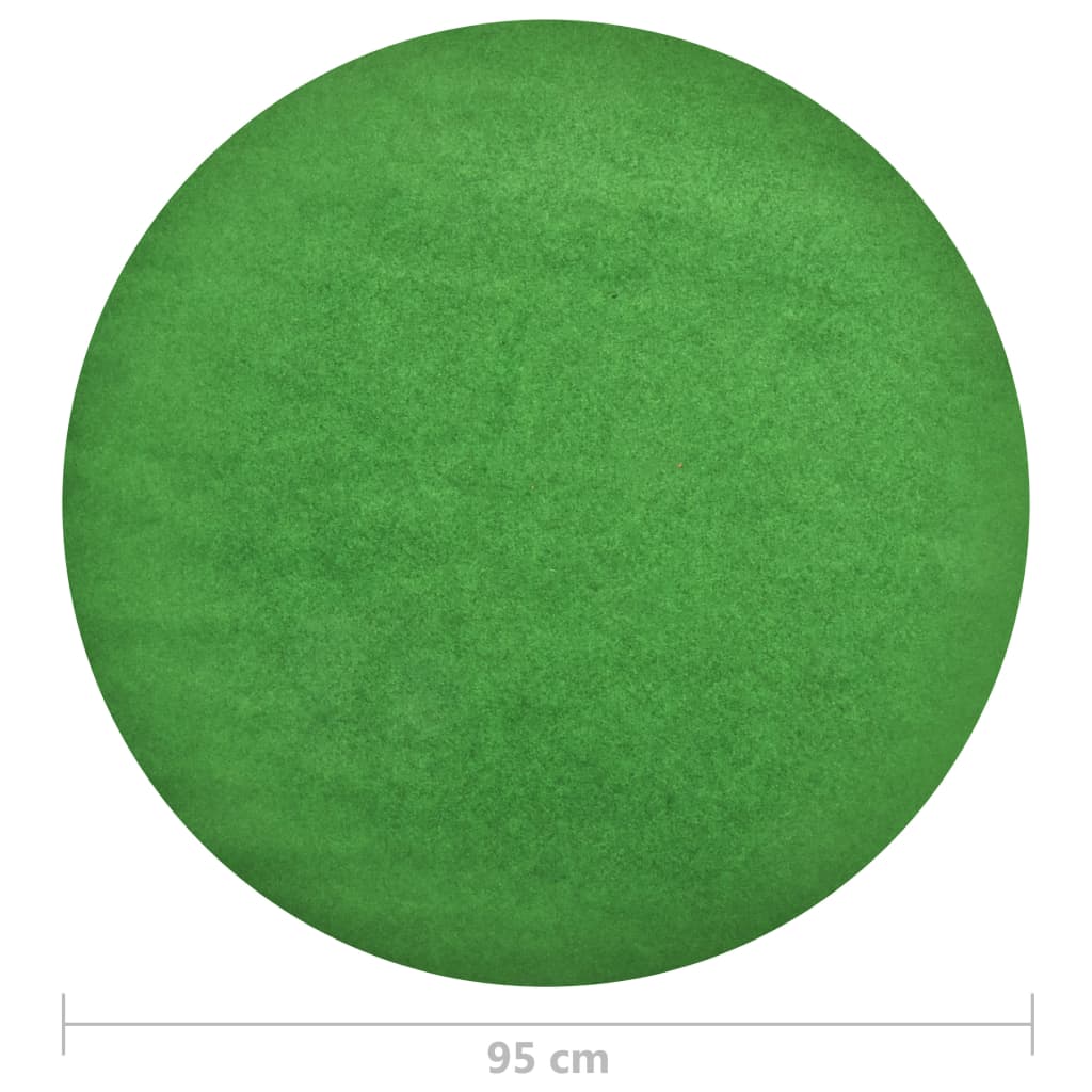 vidaXL Штучний Газон з Шипами Зелений Круглий Діаметр 95 см