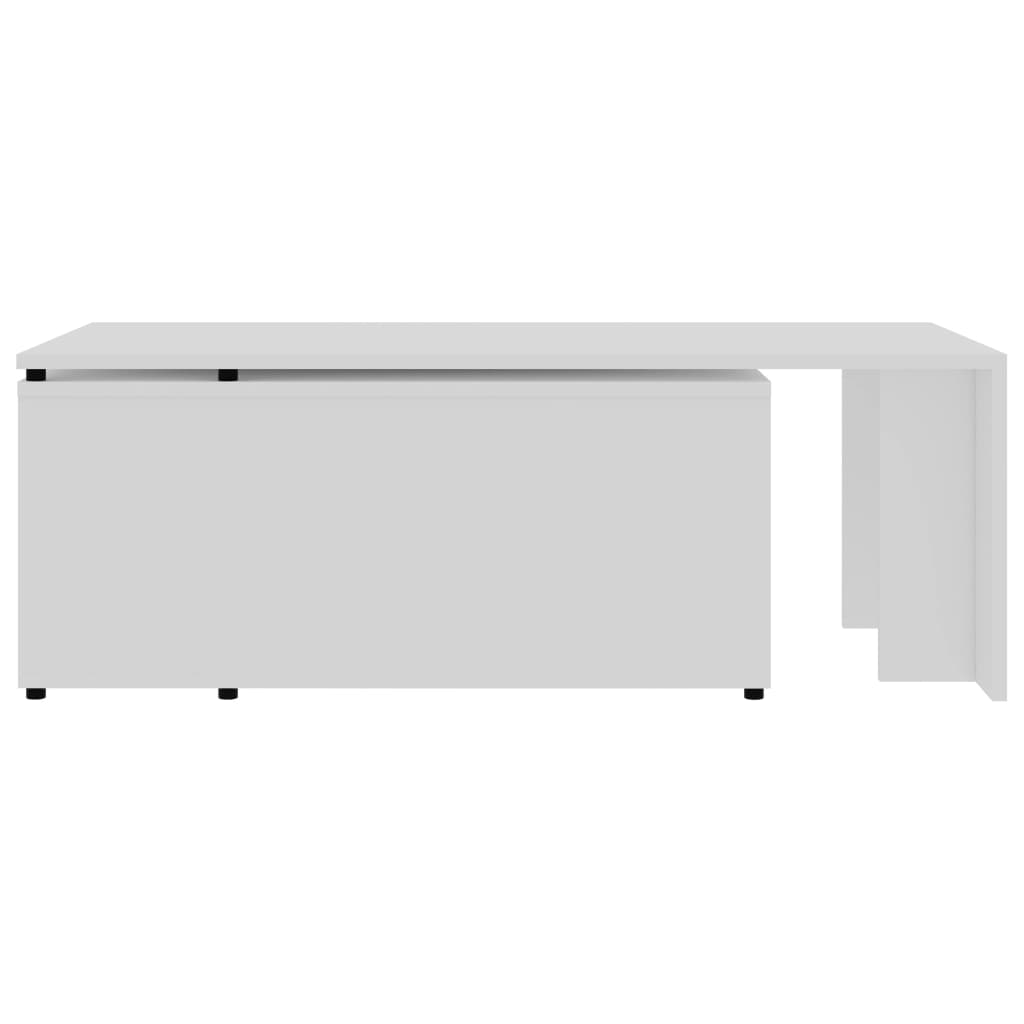 vidaXL Журнальний столик Білий 150x50x35 см ДСП