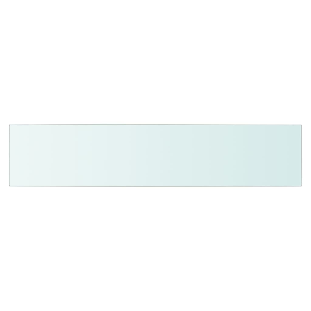vidaXL Скляна панель для полиці Прозорий 70х15 см