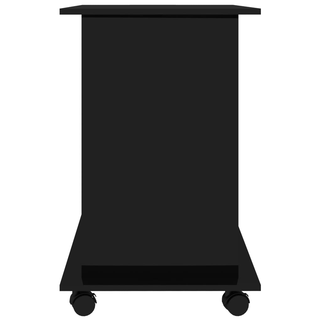 vidaXL Комп'ютерний стіл Глянцевий чорний 80x50x75 см ДСП