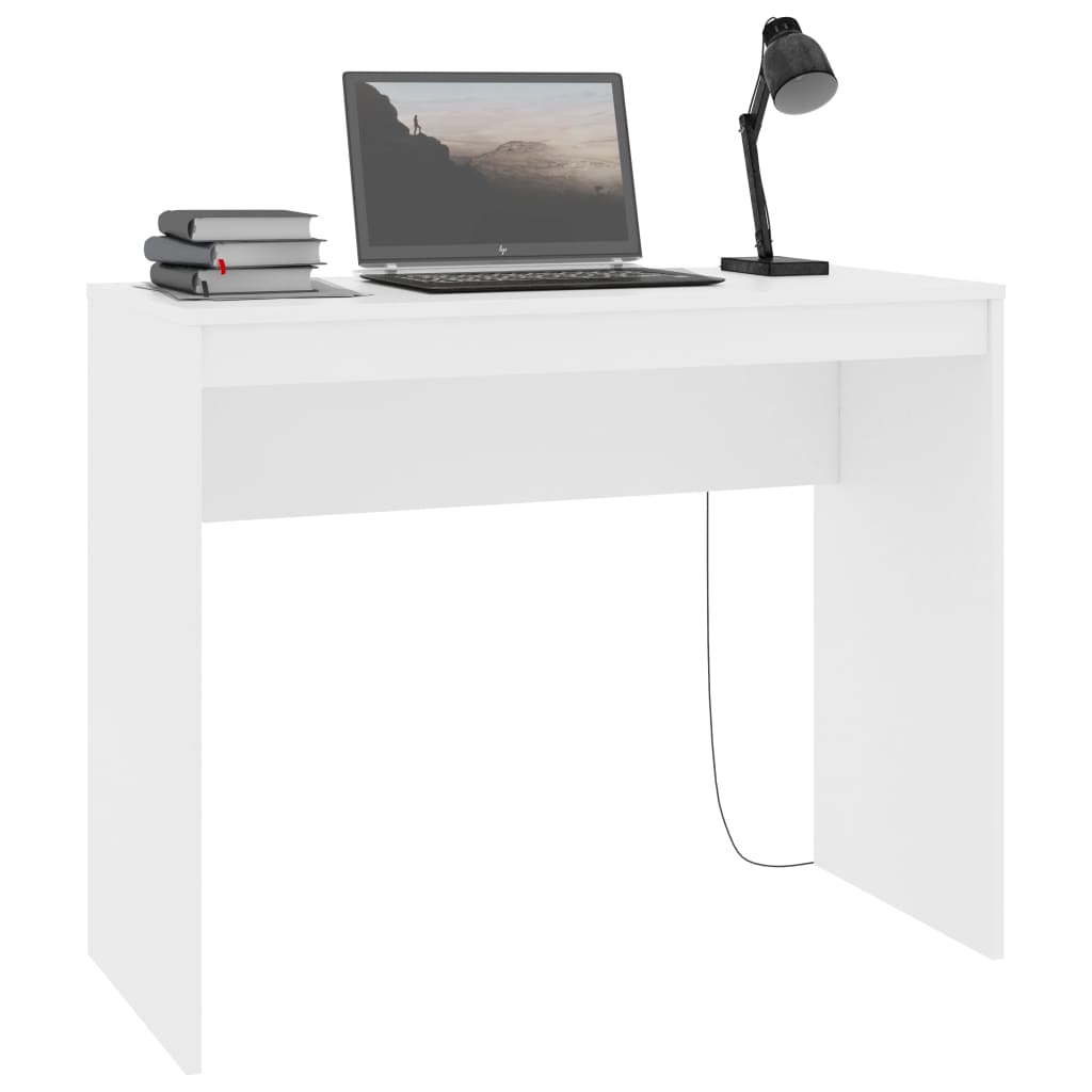 vidaXL Письмовий стіл Білий 90x40x72 см ДСП