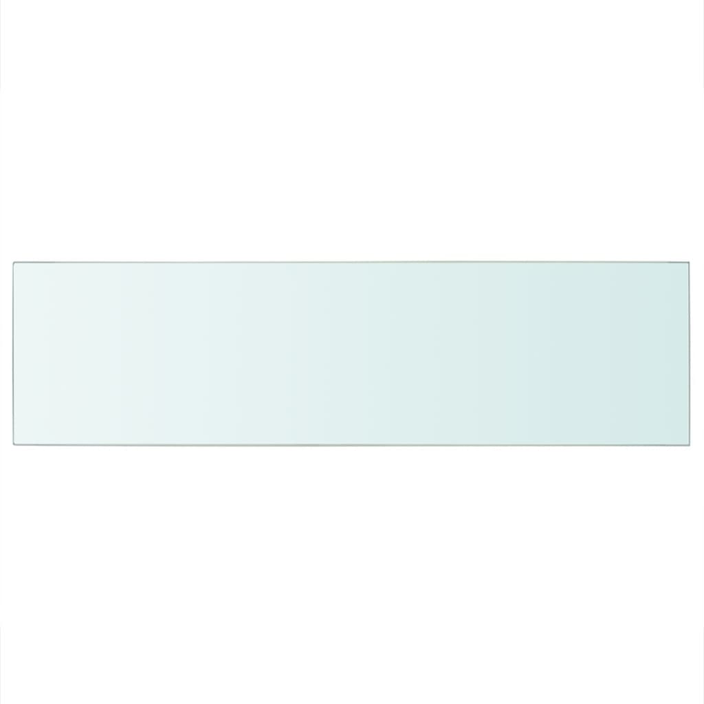 vidaXL Скляна Панель для Полиці Прозорий 90x25 см