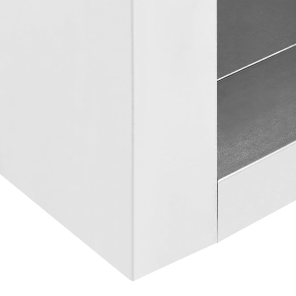 vidaXL Настінна кухонна шафа 90x40x50 см Нержавіюча сталь