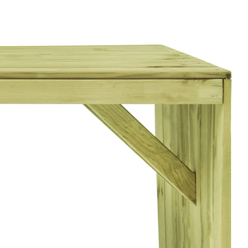 vidaXL Садовий стіл 220x101,5x80 см Просочена соснова деревина