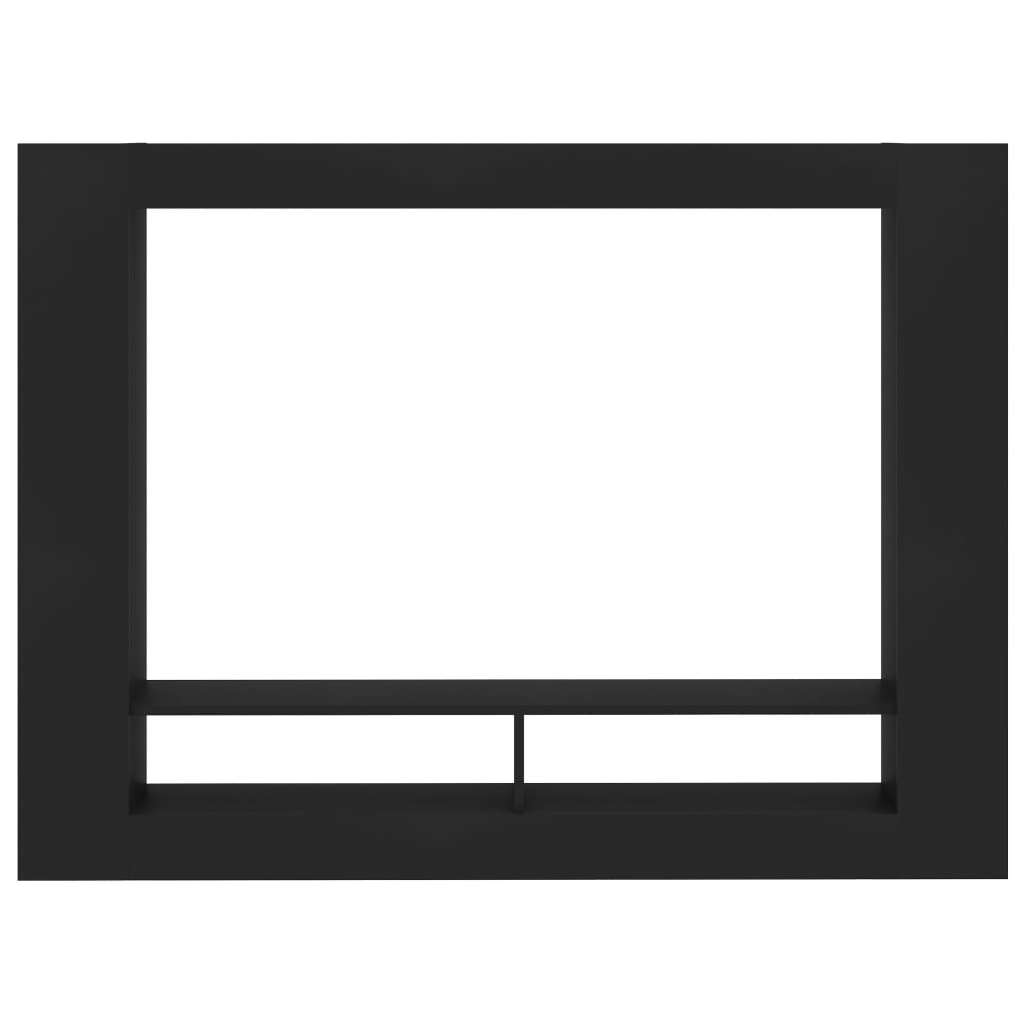 800739 vidaXL TV Cabinet Black 152x22x113 cm Chipboard