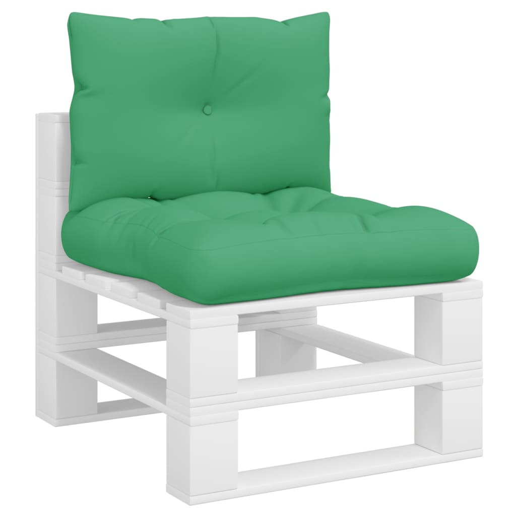 vidaXL Подушки для дивана з піддонів 2 шт Зелений Тканина