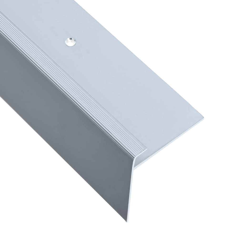 vidaXL F-Подібні Накладки на Сходи 15 шт Сріблястий 90 см Алюміній