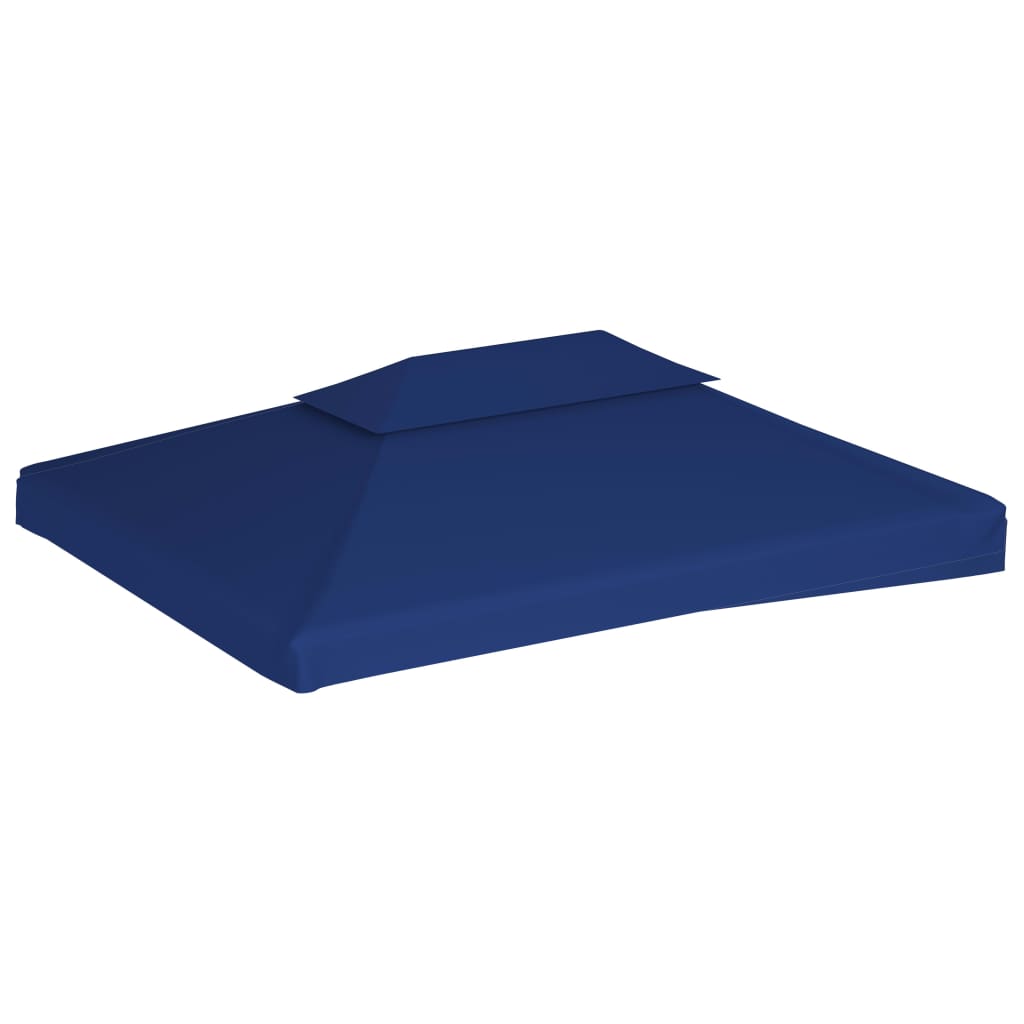 vidaXL 2-рівневе покриття для альтанки 310 г/м² Синій 4x3 м